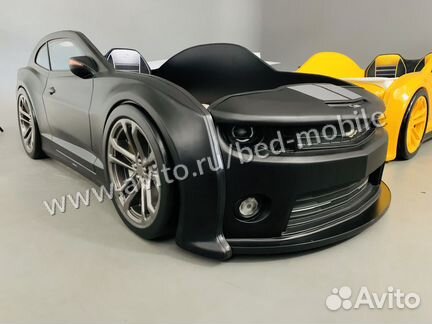 Пластиковая кровать Комаро 3D черный