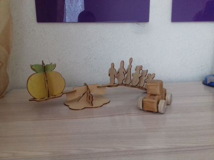 Комплект деревянных игрушек