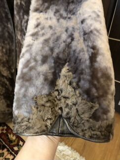 Меховое пальто из мутона р.46