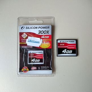 Карта памяти Compact Flash Silicon Power 300X 4GB