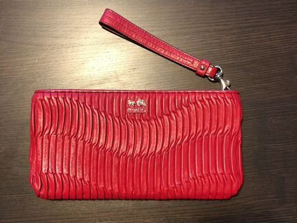Клатч кожаный новый Coach