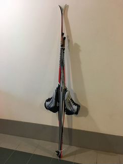 Беговые лыжи, ботинки, крепления, палки - комплект