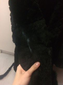 Шуба из кролика и бобра