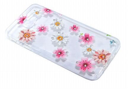 Чехол-накладка для Samsung G570 J5 Prime fashion TPU стразы Полевые цветы вид 4