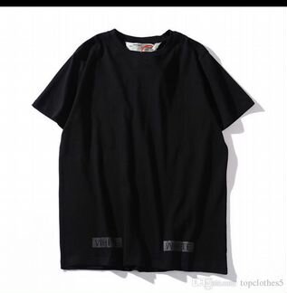 2018 мужская Off-White черная футболка