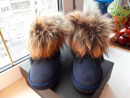 UGG Fox Угги с мехом лисы, 100 оригинал