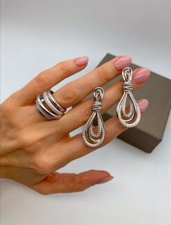 Кольцо Серьги De Grisogono