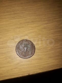 Монета деньга 1751г
