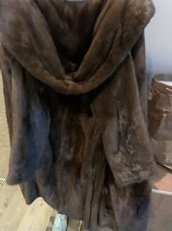 Шуба норковая с капюшоном и без