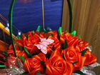 Розы из атласных лент объявление продам