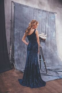 Платье в аренду Синий Уровень