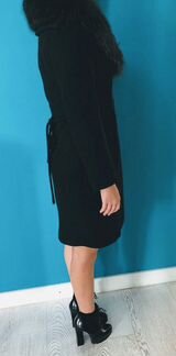 Пальто чёрное демисезонное Италия