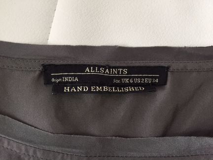 Шелковый топ allsaints
