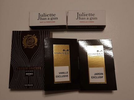 Memo, Mancera, Juliette has a gun пробники