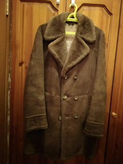 Дубленка натуральная мужская винтажная классика