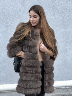 Шуба из песца