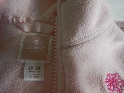 Флисовая кофта для девочки 18-24 мес 86 92