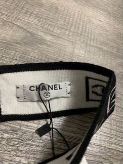 Chanel повязка и напульсник (чёрные)