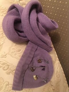 Детский комплект, шапка и шарф