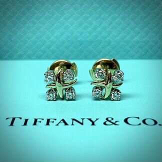 Серьги Tiffany & Co. Schlumberger Lynn золото и пл