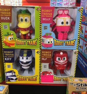 Роботы поезд в наборе