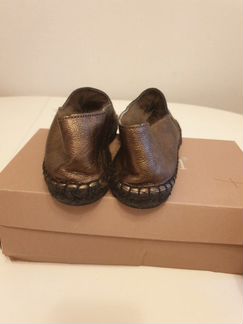 Эспадрильи кожаные с мехом 38р