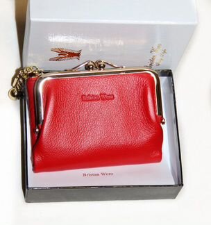 Женский кожаный кошелек Bristan Wero red new -S