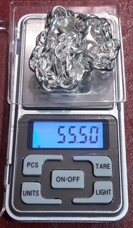 Серебряный браслет «Бисмарк» 55.5гр. 21.5см