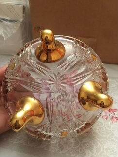 Конфетница хрустальная Богемия