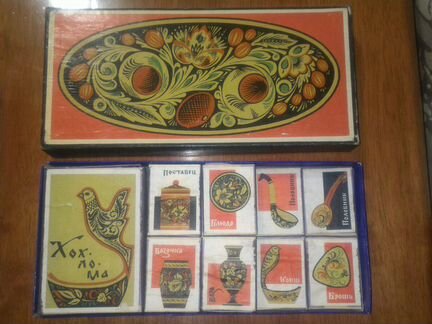 Набор спичек СССР, хохлома, 1966г