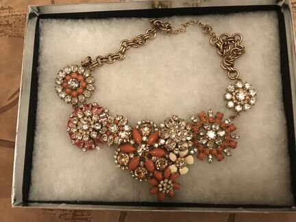Шикарное ожерелье J.Crew из горных кристаллов