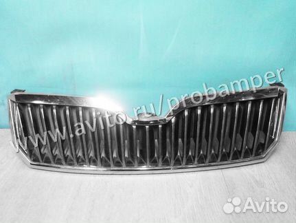 Решетка радиатора Skoda Superb (13-15г) + хром