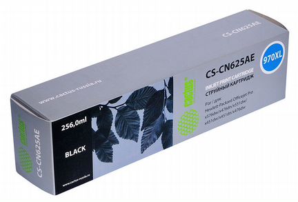 Картридж cactus CS-CN625AE, №970XL, черный