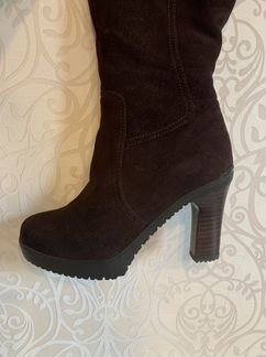 Зимние замшевые сапоги 35 размер