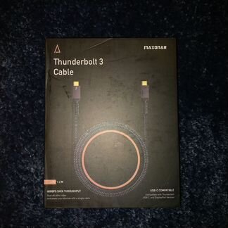 Thunderbolt 3 1,2 м 40Gbps/5K/100W USB-C кабель