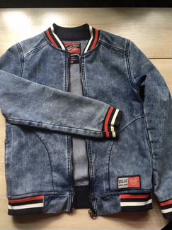 Джинсовые куртки на мальчика. Чёрная с внутренним