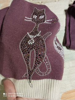 Набор шапка шарф женский