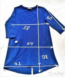 Платье-туника Италия хлопок 50/52/54