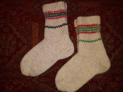 Носки шерстяные в стиле прованс