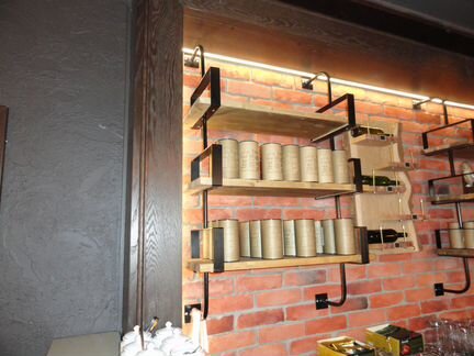 Полки в стиле лофт