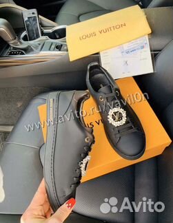 Чёрные кеды Louis Vuitton