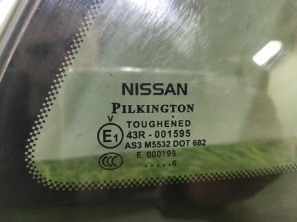 Стекло заднее правое Nissan Qashqai J11 2013-Н.в