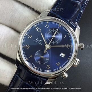 Часы IWC Da Vinci Chrono IW3934 Classic 42mm Синие