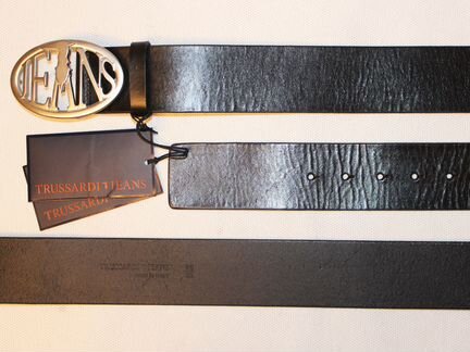 Ремень мужской кожаный Trussardi Jeans оригинал