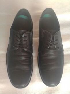 Классические черные полуботинки из натуральн кожи