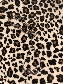 Серебряное колье бесконечность