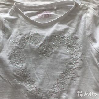 Новая белая толстовка кофта с паейтками р128