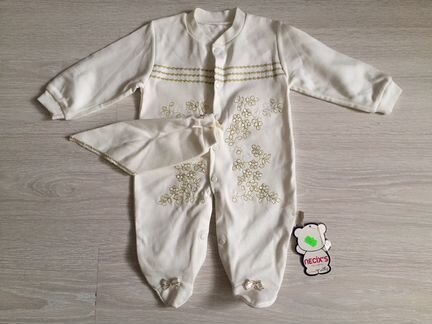Слип. Боди. Косынка (одежда для новорождённых)