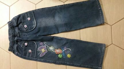 Джинсы утепленные на девочку