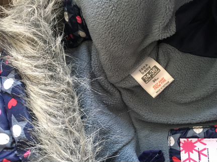 Куртка зимняя/пуховик для девочки Zara 24-36 мес